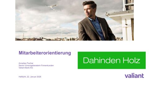 Vorsorgeberatung Valiant Bank